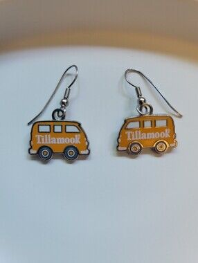 "Yum Bus" Earrings - Tillamook Dairy